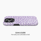 Lilac Polka Dot - Tough Phone Case