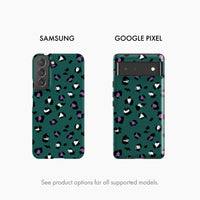 Green Leopard - Snap Phone Case