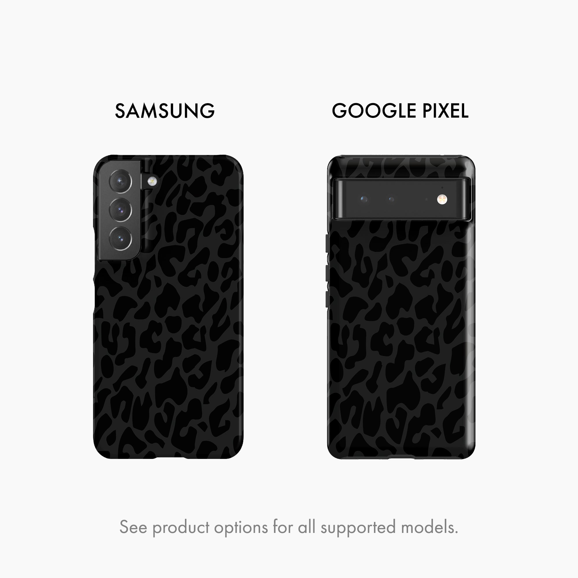 Black Leopard Print - Tough Phone Case (MagSafe)