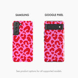 Red & Pink Leopard - Snap Phone Case