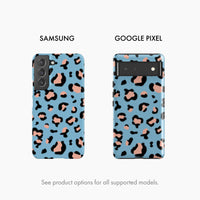 Blue Leopard Print - Snap Phone Case