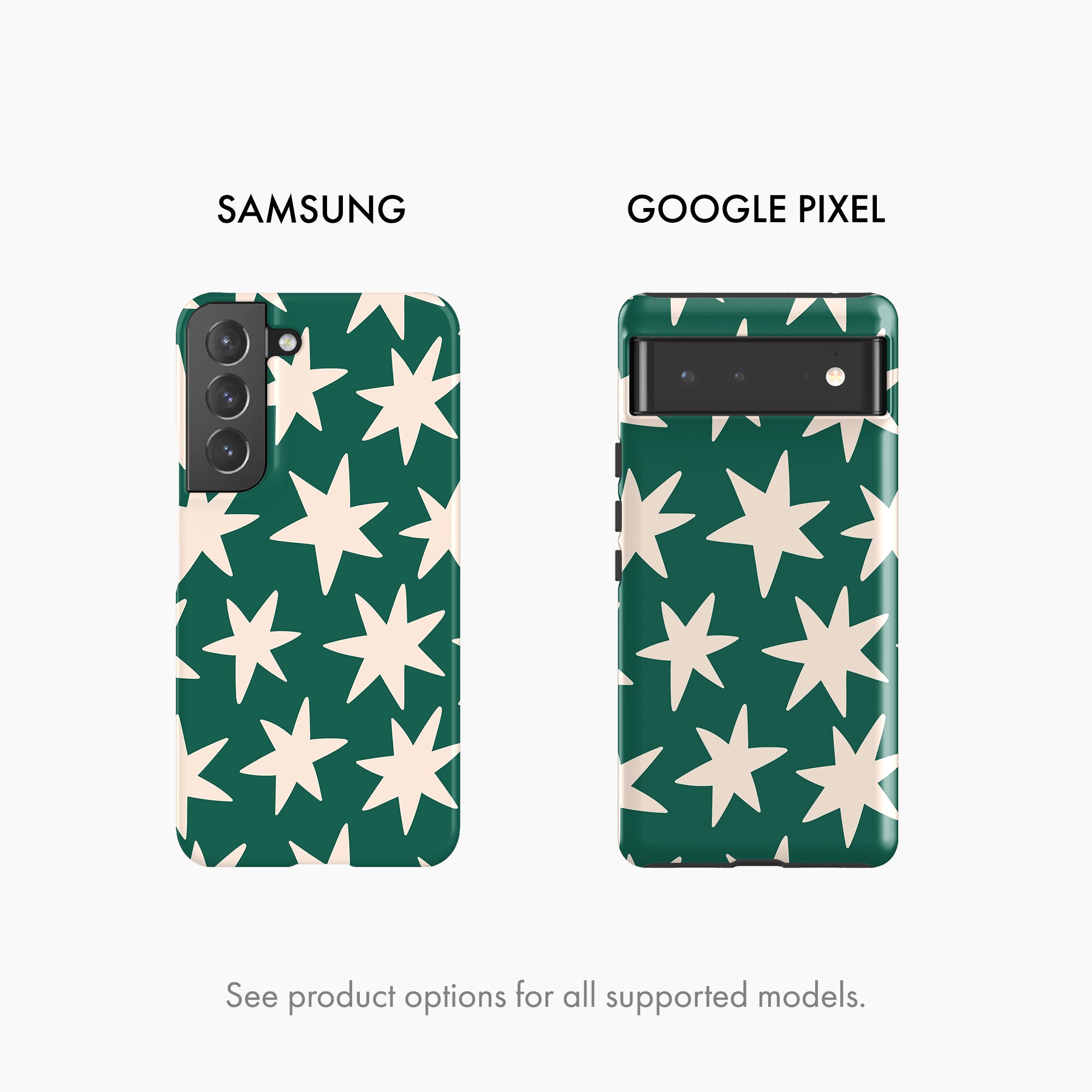 Green Stars - Tough Phone Case