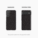 Black & White Speckled - Snap Phone Case