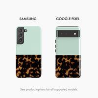 Mint Tortoise Shell - Tough Phone Case