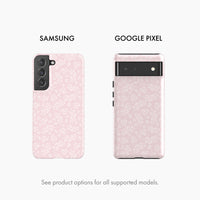 Pastel Pink Floral - Snap Phone Case