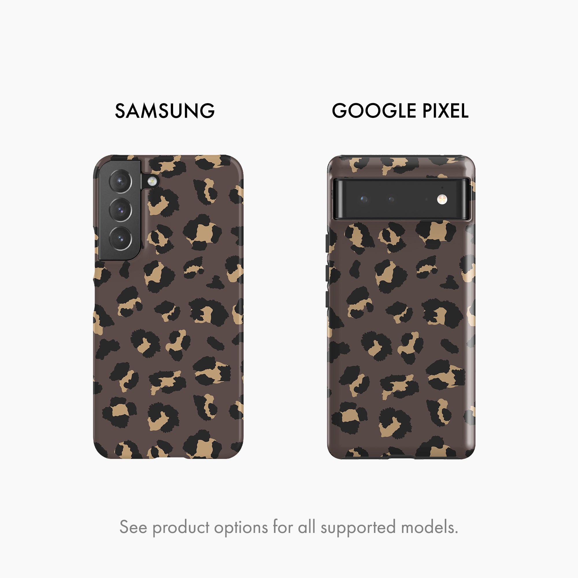 Brown Leopard Print - Snap Phone Case