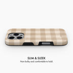 Oatmeal Check - MagSafe Tough Phone Case