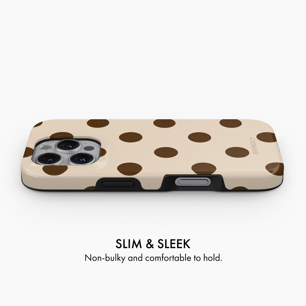 Mocha Dot - Tough Phone Case