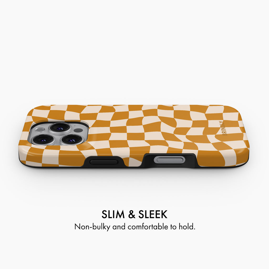 Pumpkin Check - Tough Phone Case