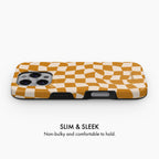 Pumpkin Check - Tough Phone Case