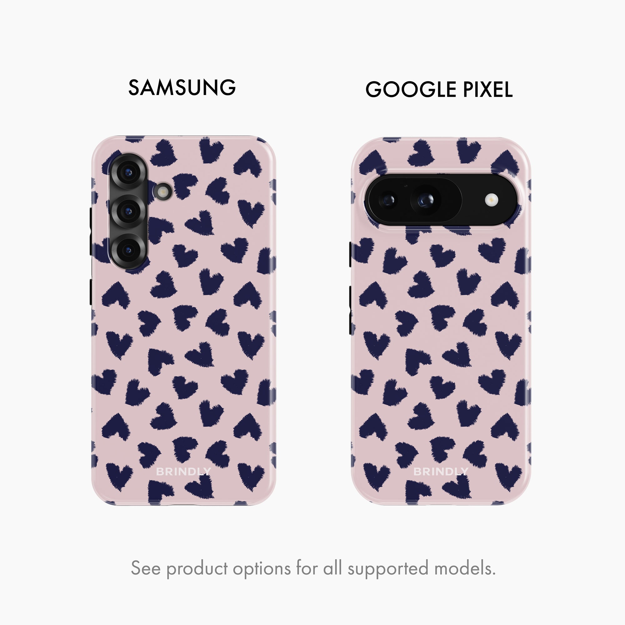 Blueberry Hearts - Tough Phone Case