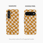 Pumpkin Check - Tough Phone Case