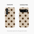 Mocha Dot - Tough Phone Case