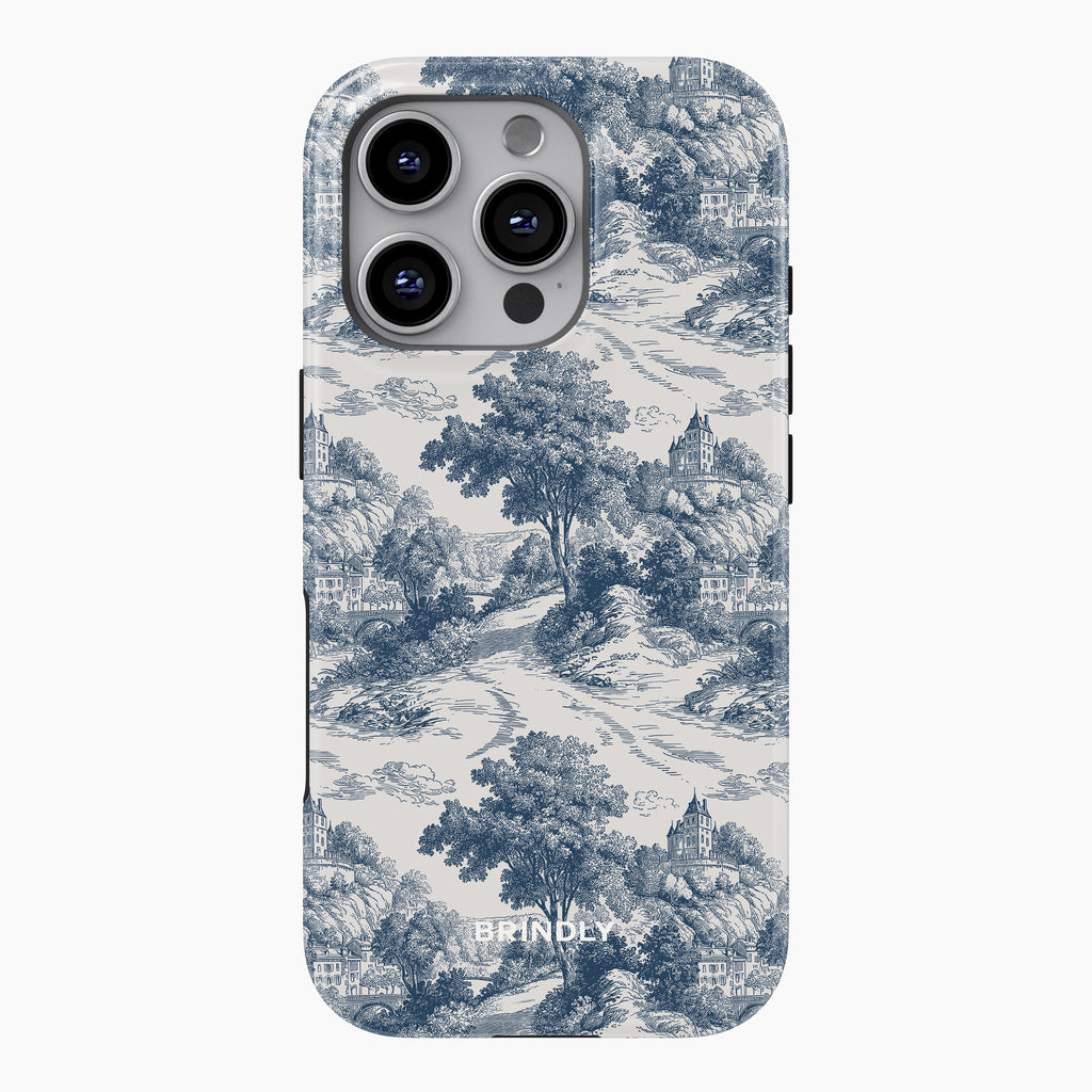 Countryside Toile Phone Case – Country Toile Blue Vintage Animal Pattern iPhone 16 Plus Countryside Toile Phone Case – Country Toile Blue Vintage Animal Pattern iPhone 16 Plus