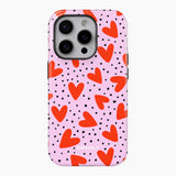 Dotty Hearts - Tough Phone Case