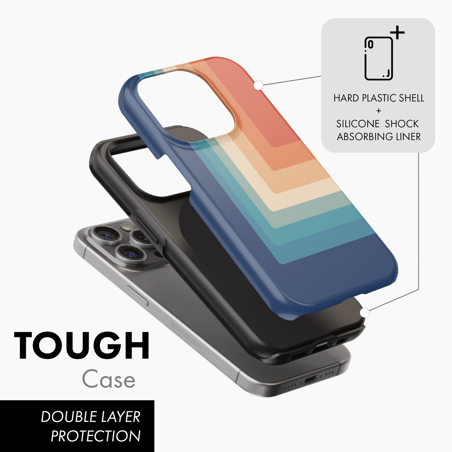 Retro Fade - Tough Phone Case