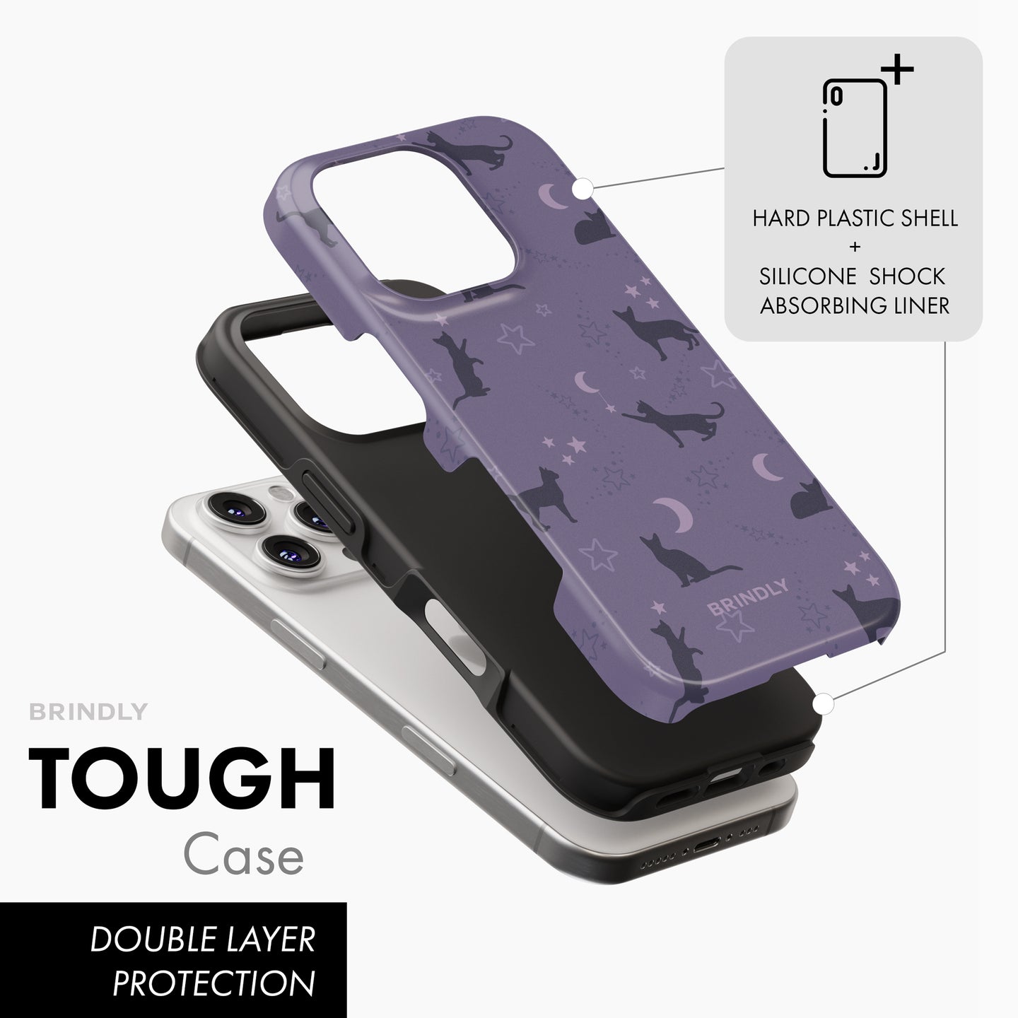 Moonlit Purr - Tough Phone Case