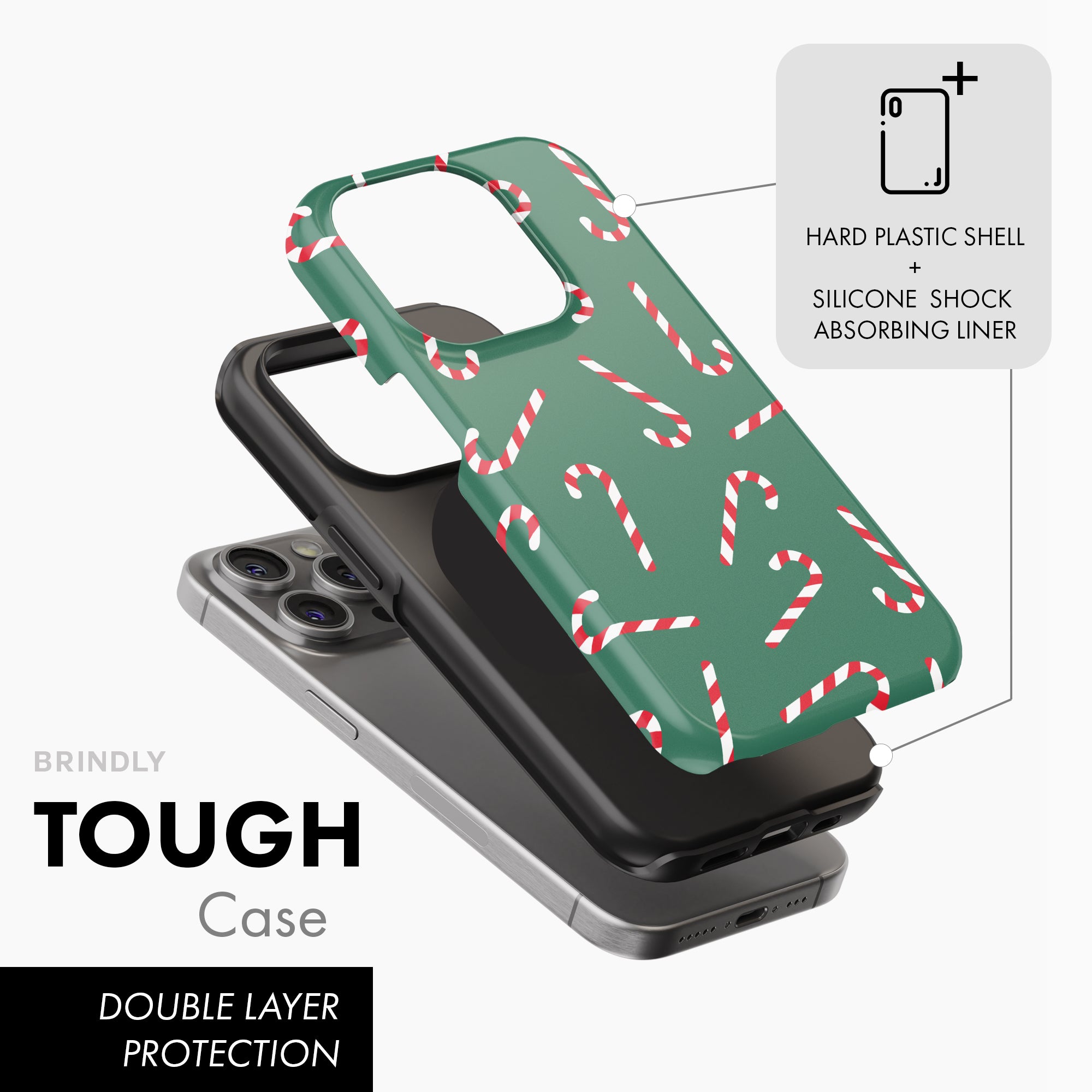 Candy Cane Lane - Tough Phone Case