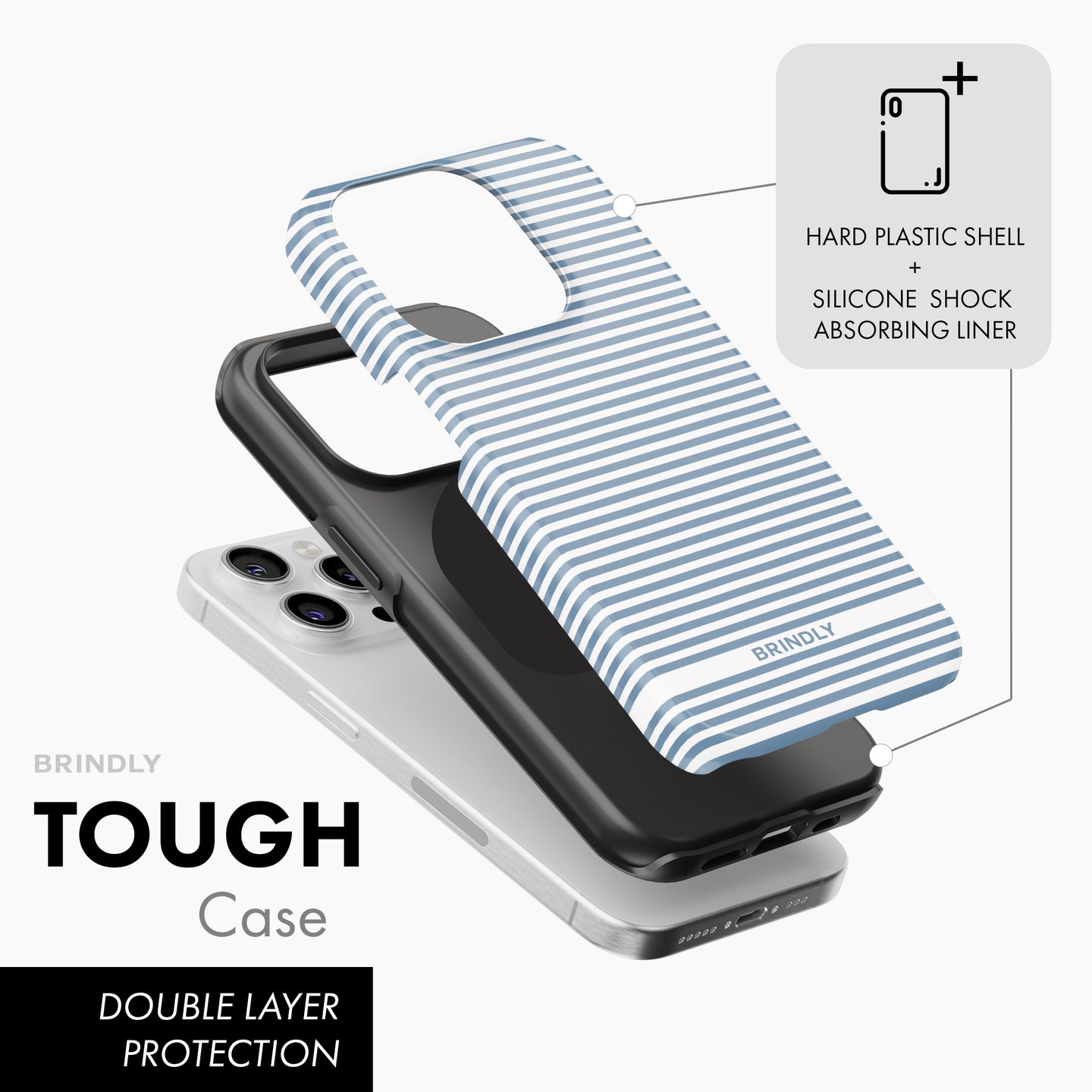 French Stripe - Tough Phone Case