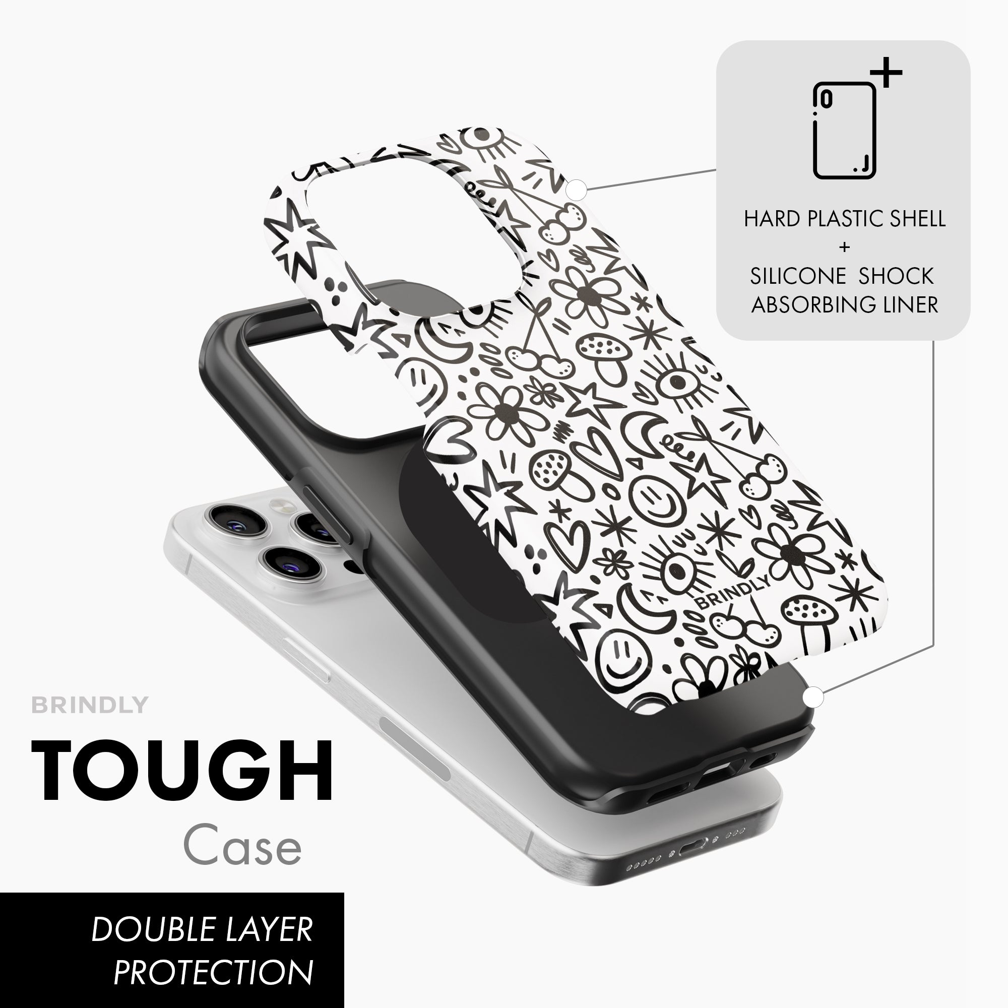 Cute Doodle - Tough Phone Case