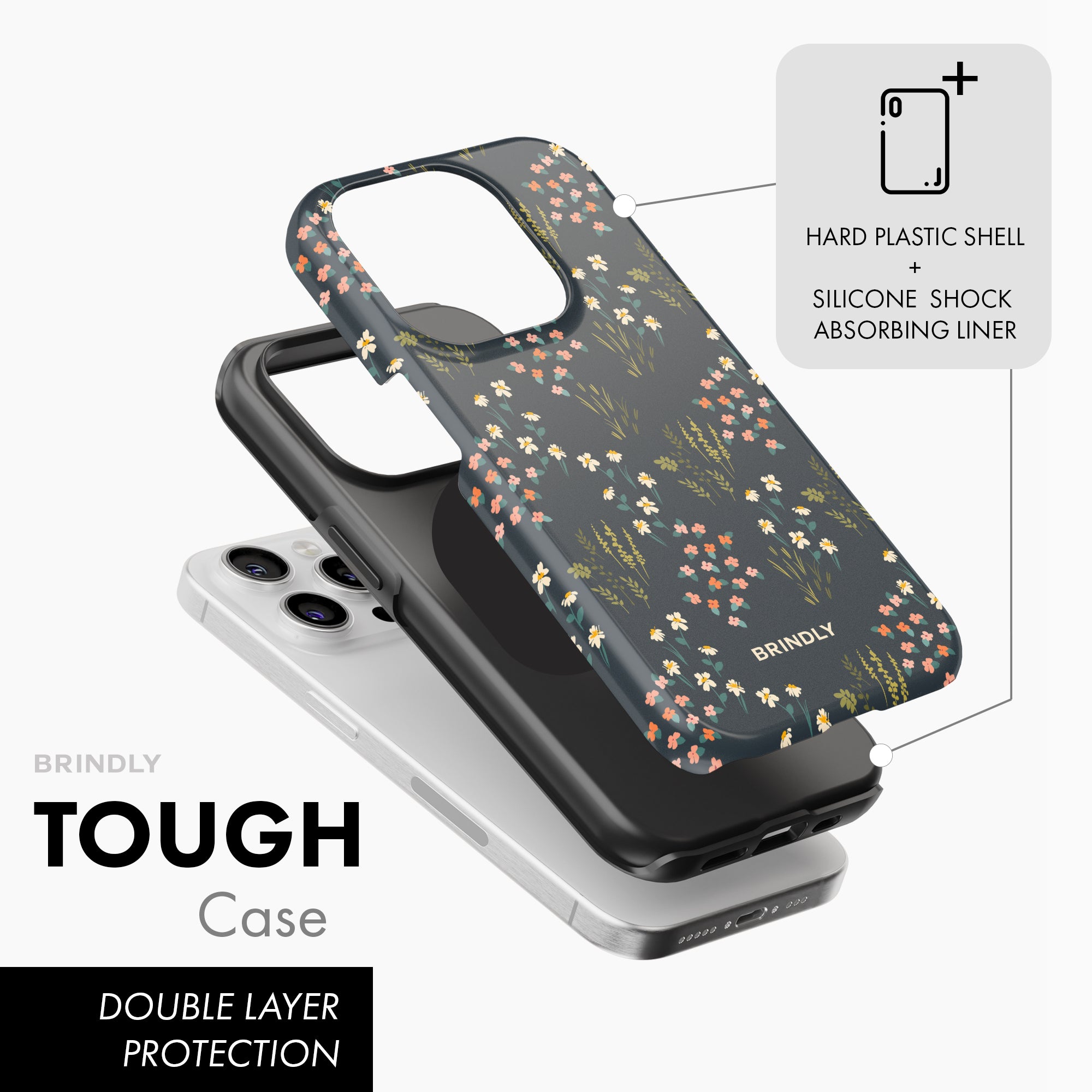 Midnight Flora - Tough Phone Case