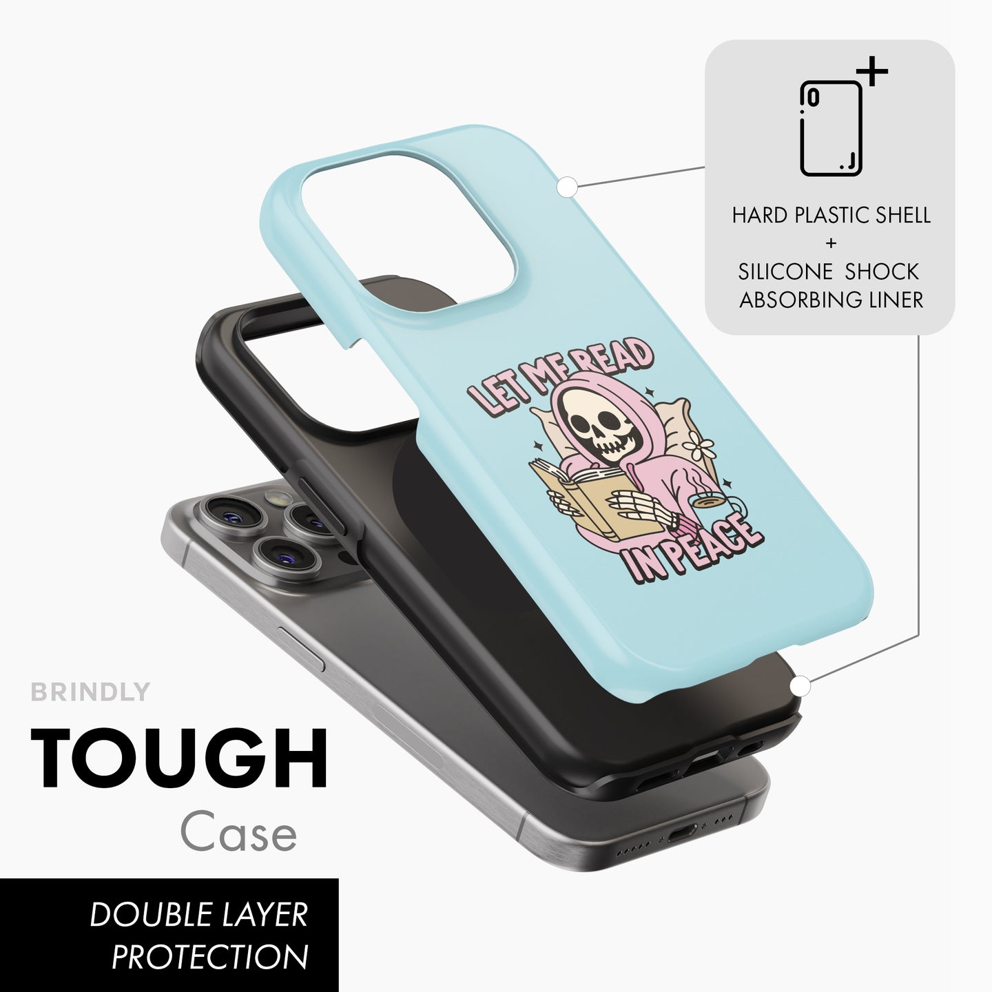 Let Me Read In Peace - Tough Phone Case