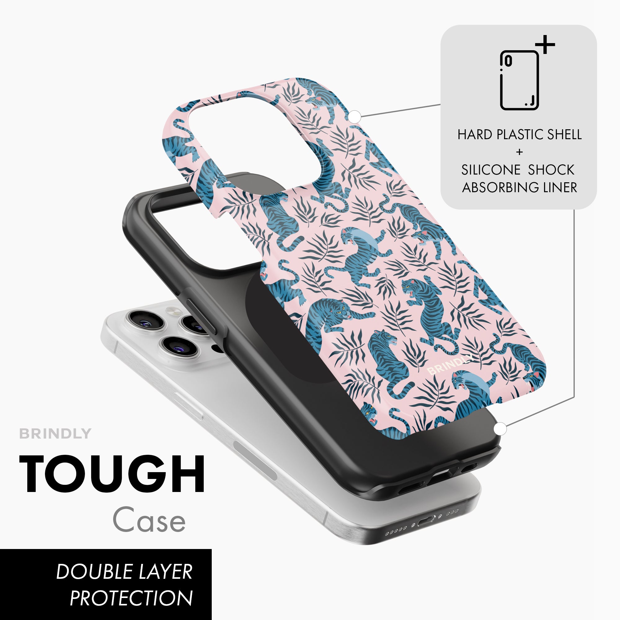 Blue Tiger - Tough Phone Case