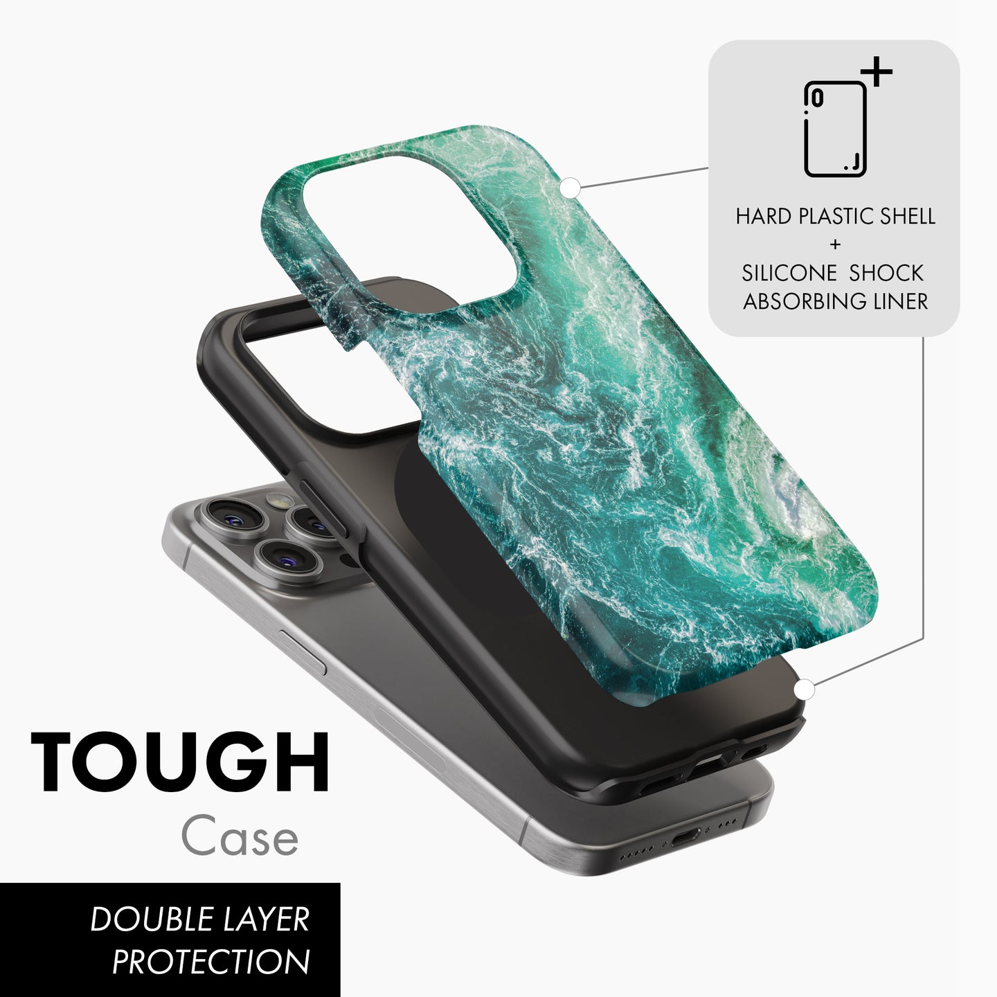 Ocean Waves - Tough Phone Case