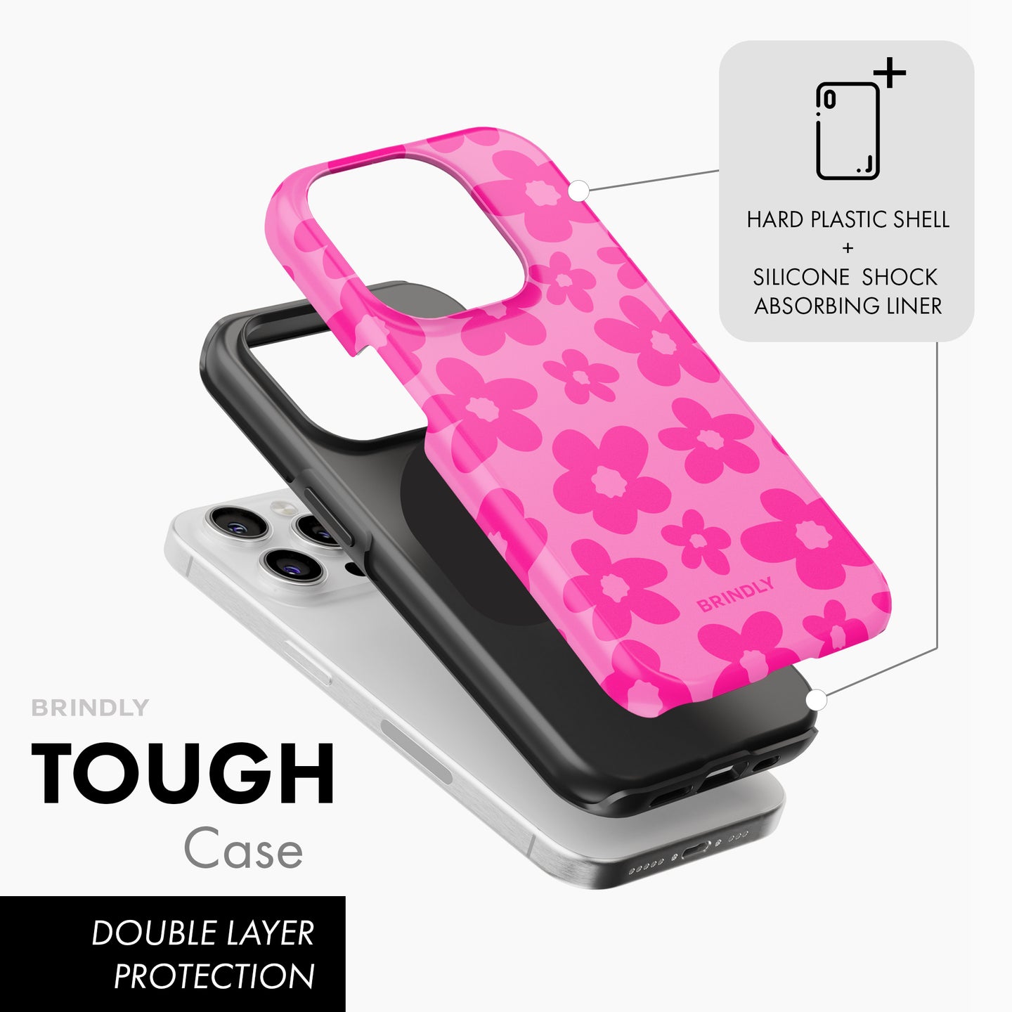 Pop Pink Daisy - Tough Phone Case