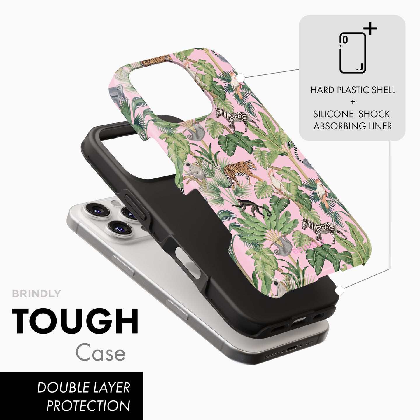 Pink Safari - Tough Phone Case