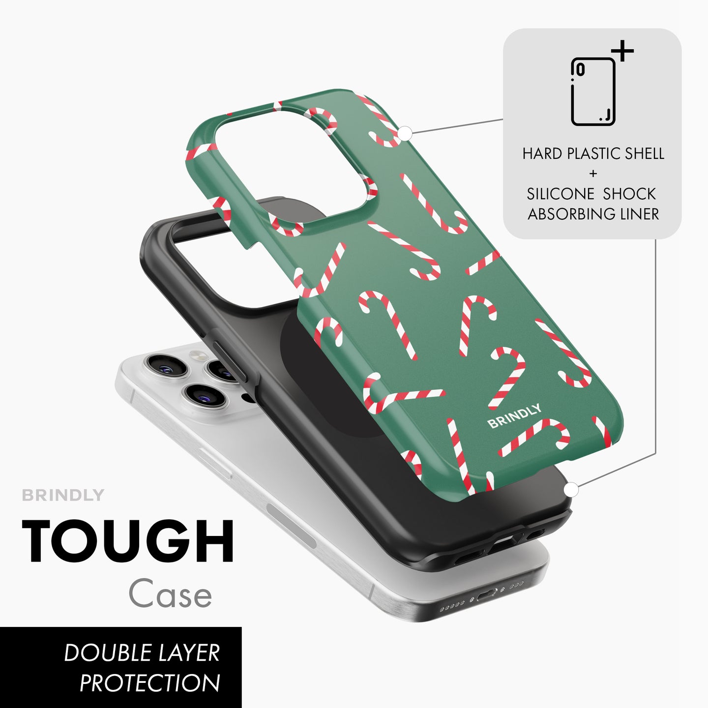 Candy Cane Lane - Tough Phone Case