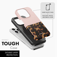 Pink Tortoise Shell - Tough Phone Case