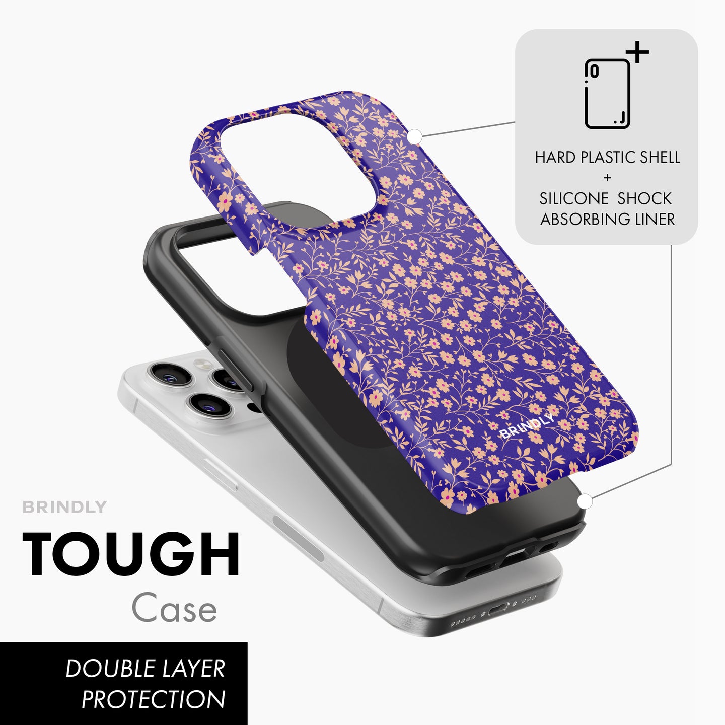 Bouquet Bleu - Tough Phone Case