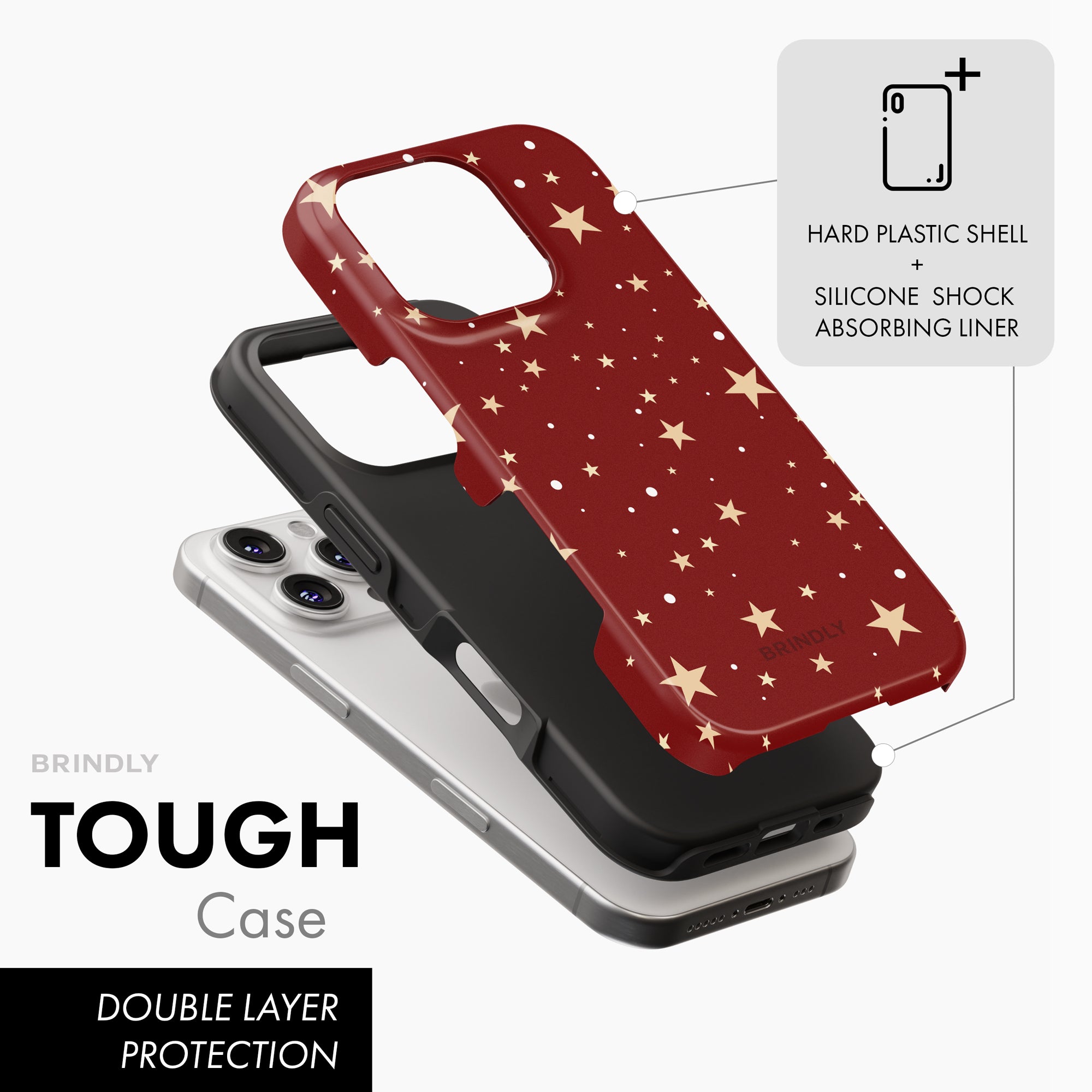 Crimson Star - Tough Phone Case