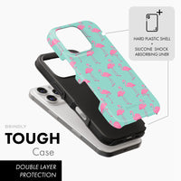 Flamingo Fizz - Tough Phone Case