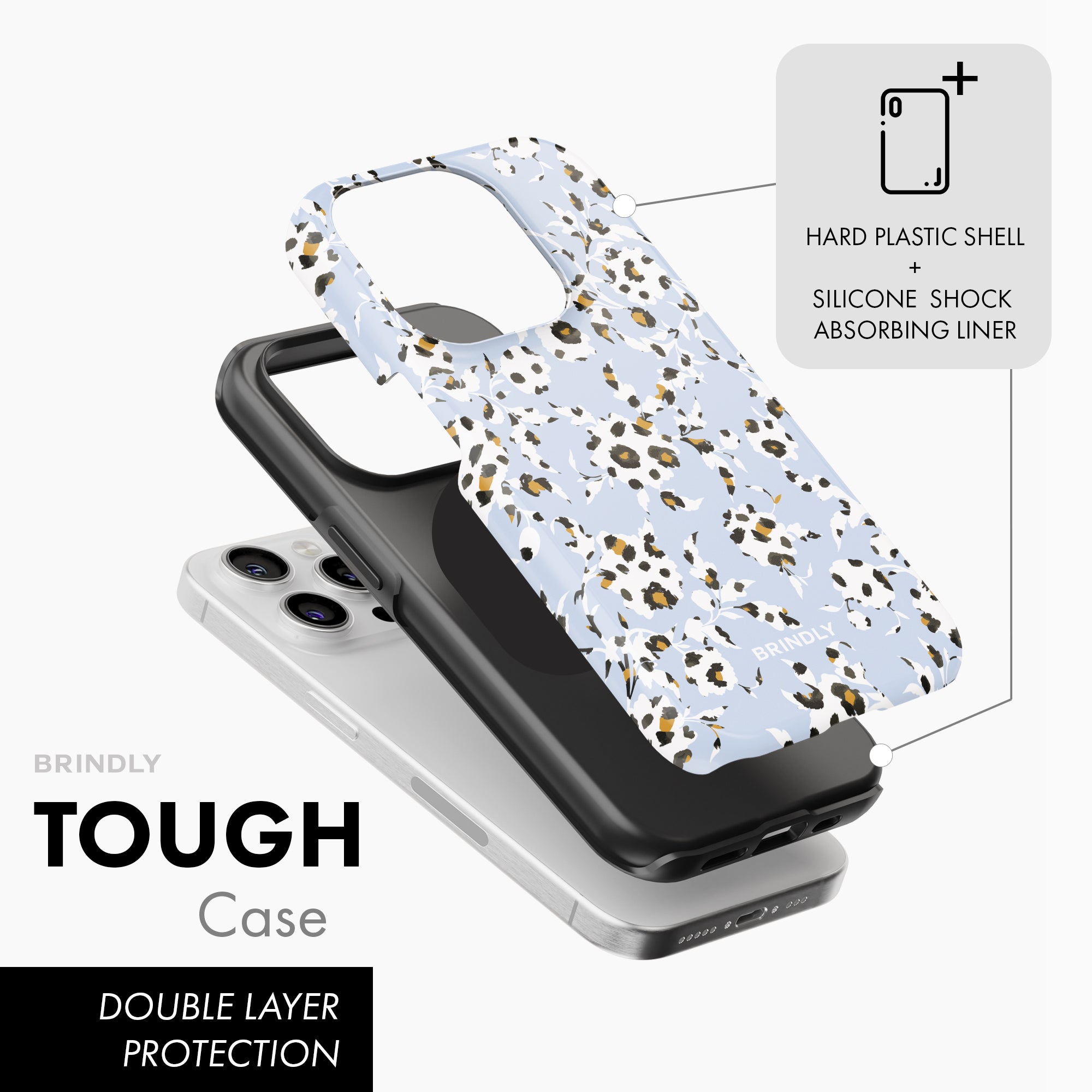 Blue Leo Flora - Tough Phone Case