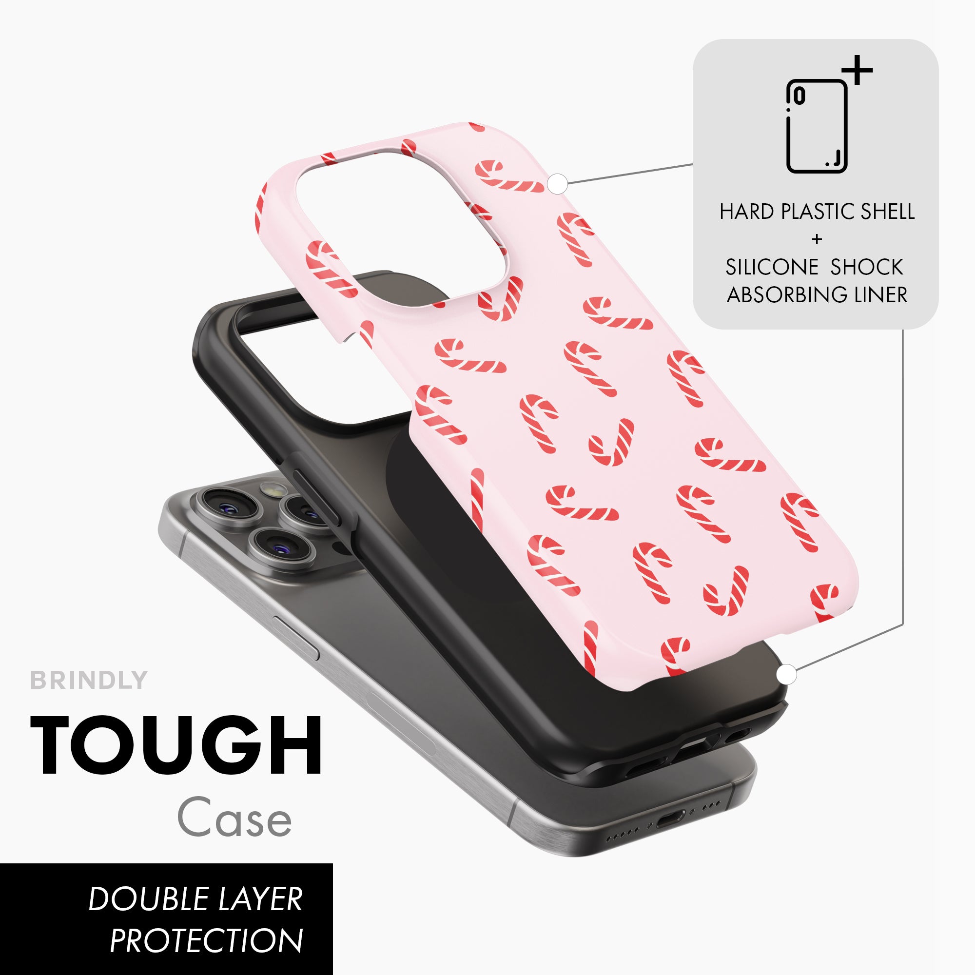 Candy Cane - Tough Phone Case