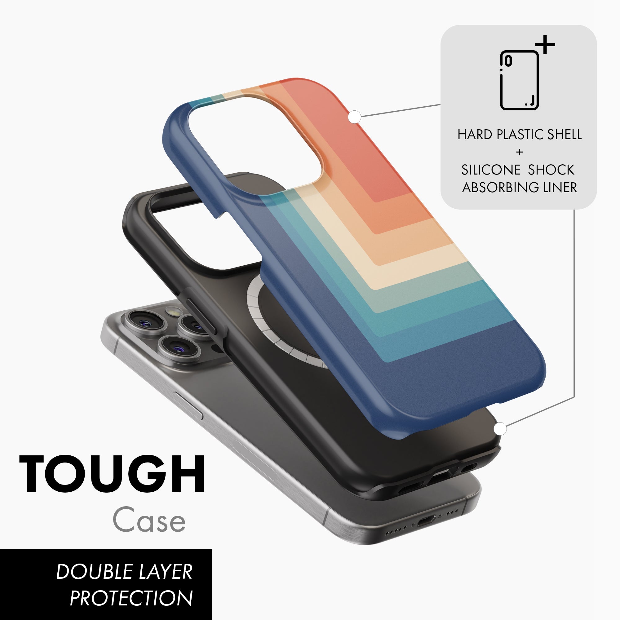 Retro Fade - Tough Phone Case (MagSafe)