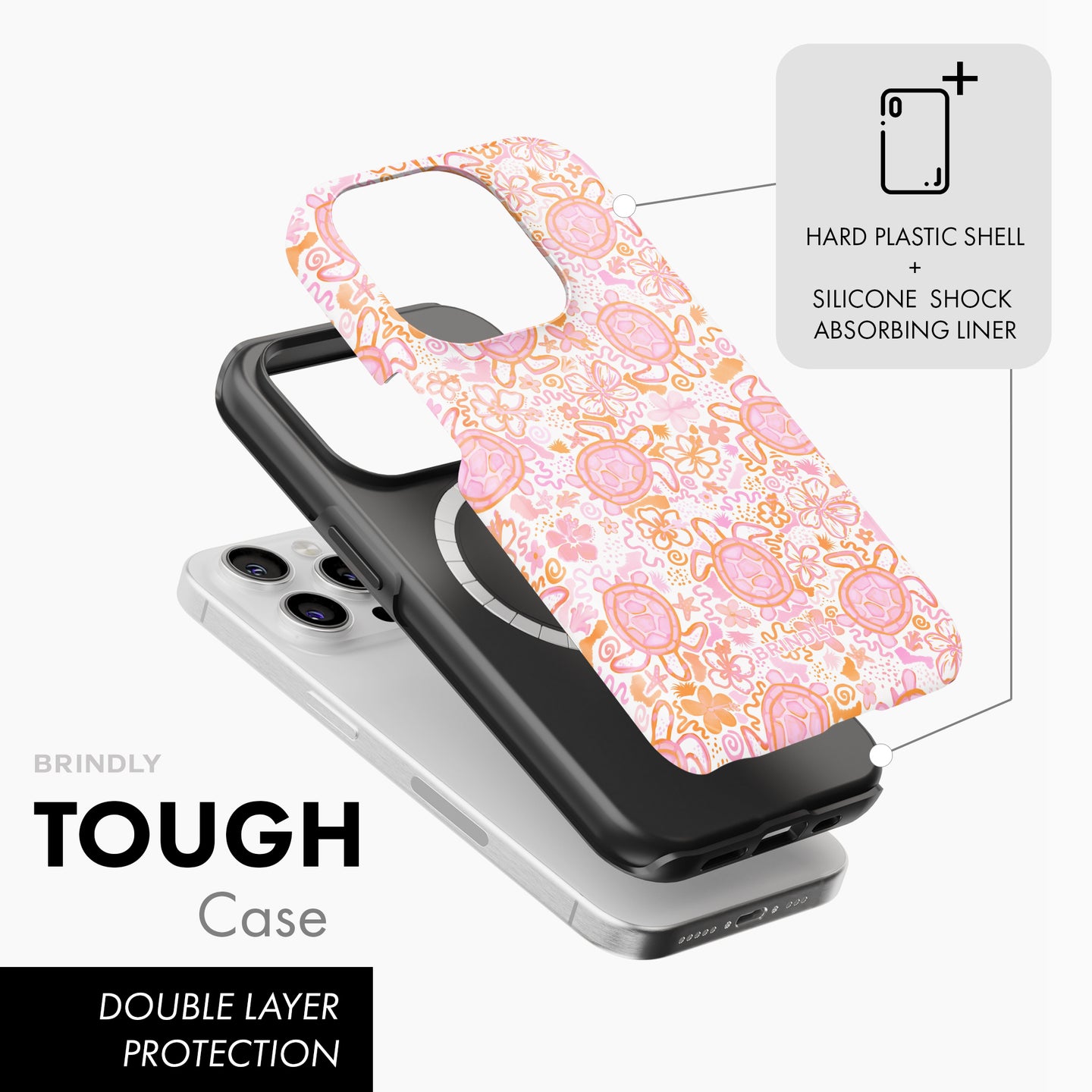 Peachy Turtles - Tough Phone Case (MagSafe)