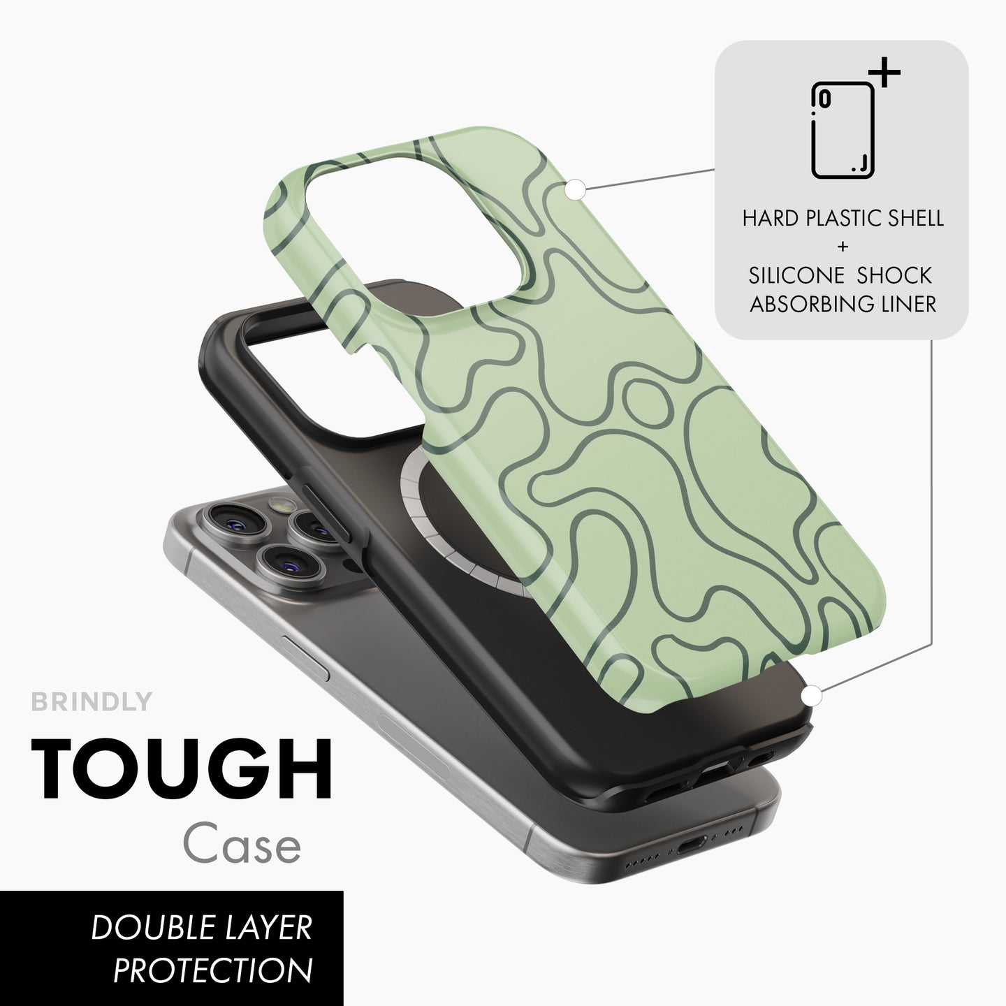 Olive Lines - Tough Phone Case (MagSafe)