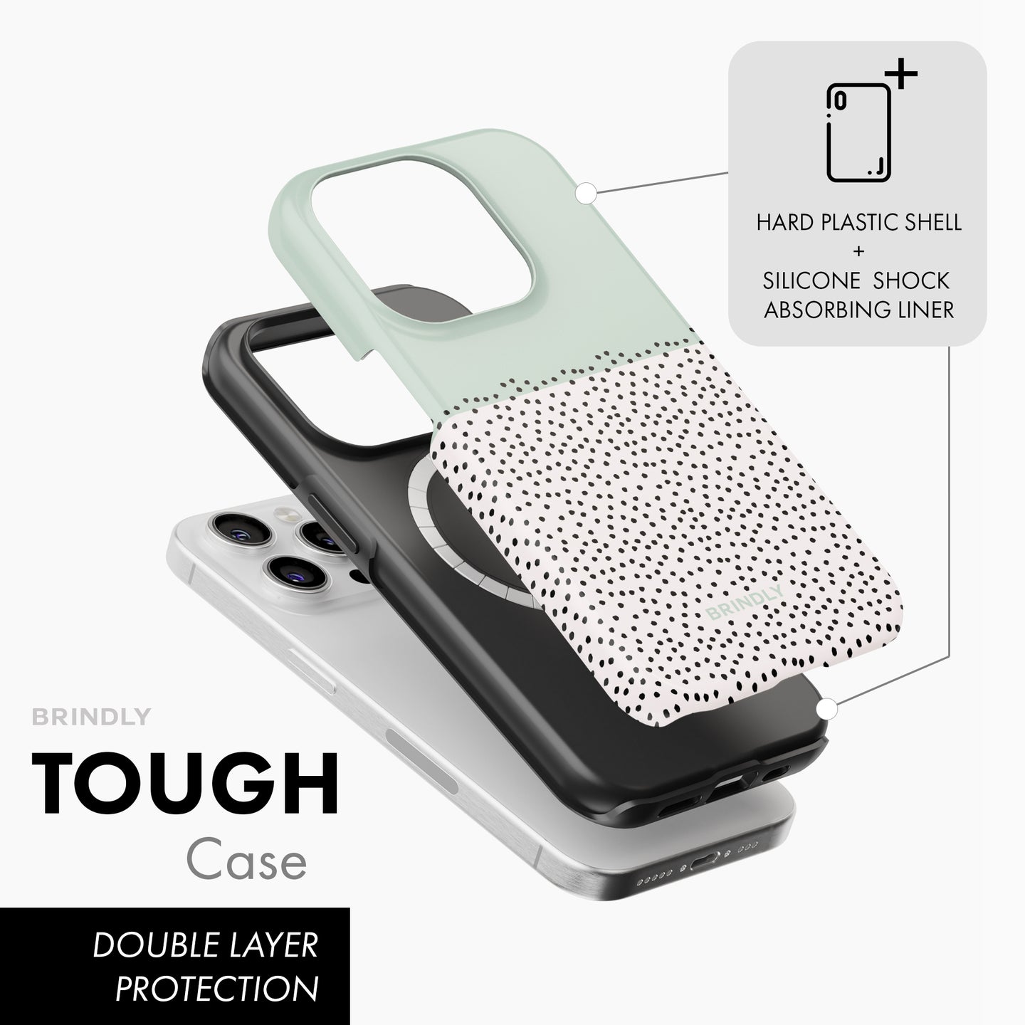 Green Mini Dots - Tough Phone Case (MagSafe)