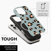 Sage Leopard - MagSafe Tough Phone Case