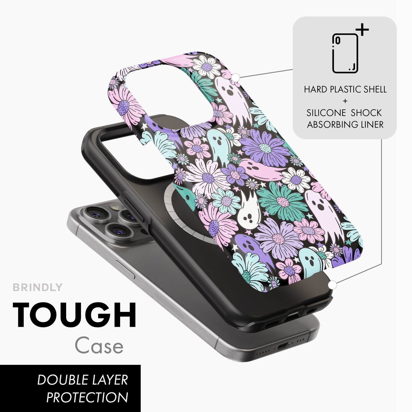 Ghostly Blooms - Tough Phone Case (MagSafe)