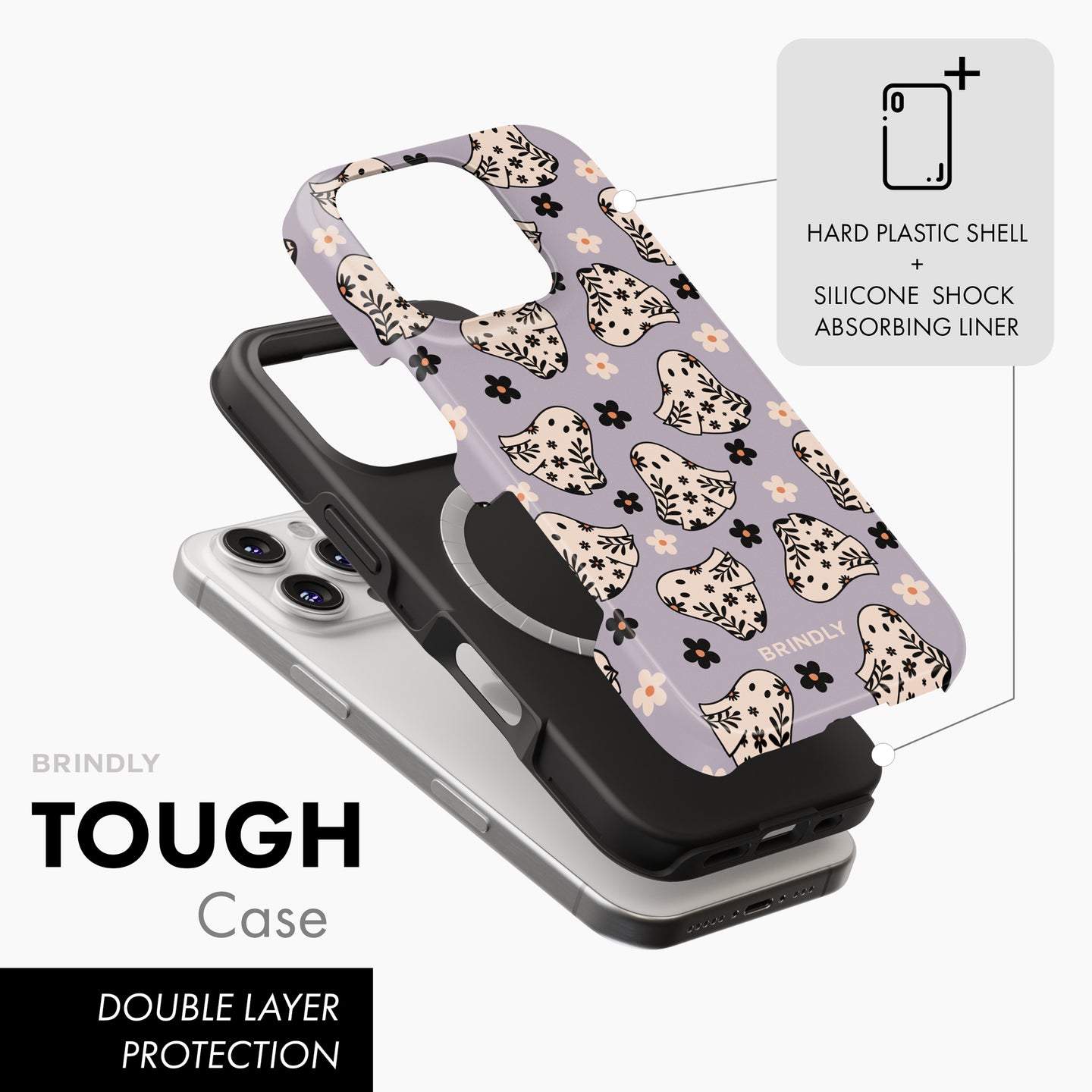 Floral Ghosts - Tough Phone Case (MagSafe)