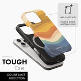 Retro Sunset - Tough Phone Case (MagSafe)