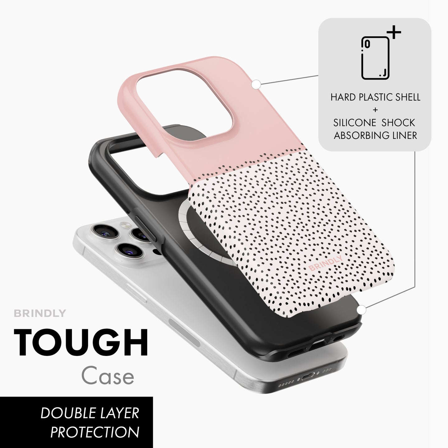 Blush Pink Mini Dots - Tough Phone Case (MagSafe)