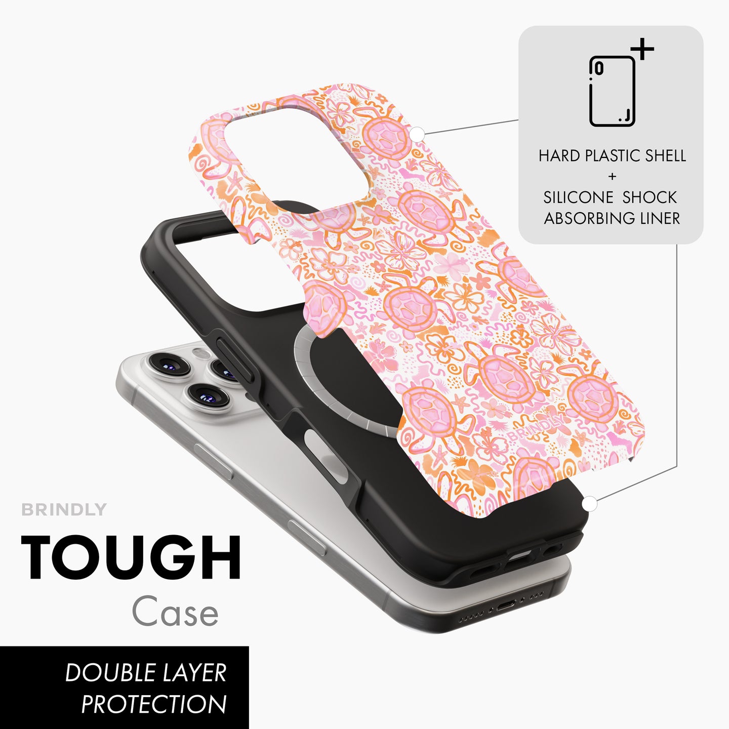 Peachy Turtles - Tough Phone Case (MagSafe)