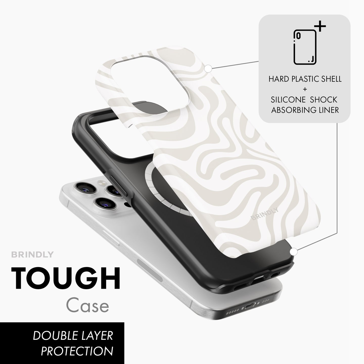 Organic Lines - Tough Phone Case (MagSafe)