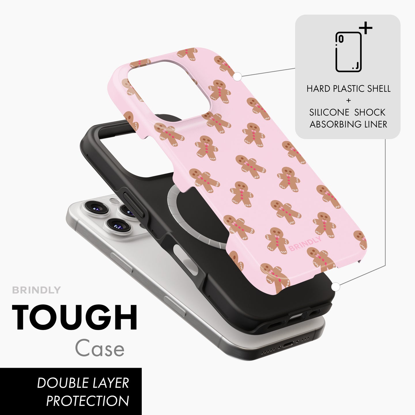 Gingerbread Joy - MagSafe Tough Phone Case