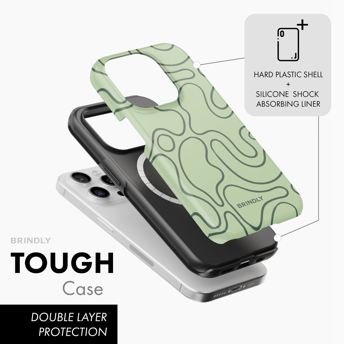 Olive Lines - Tough Phone Case (MagSafe)